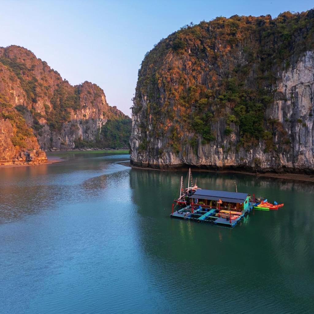 Eco Floating Farm Stay Cai Beo Chan Chau Eksteriør billede
